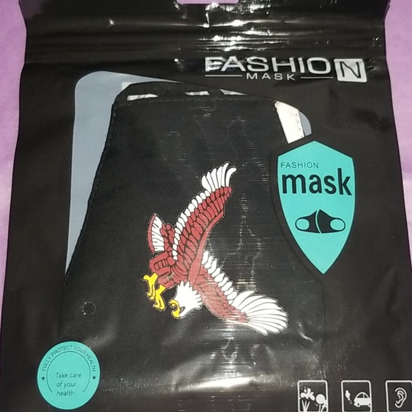 Eagle print adult mask - Picture 2 of 3